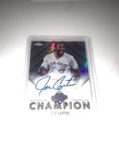2025 Topps Chrome World Series Champion Autographs Joe Carter #WSC-JC card