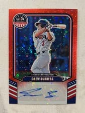 Drew Burress 2026 Panini Stars and Stripes Prizm USA Collegiate National Team Signature card