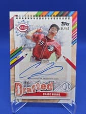 2025 Topps Pro Debut Drafted Autographs Chase Burns #DRA-CB card