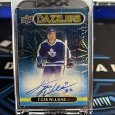 2024-25 Upper Deck Clear Cut 2021-22 UD Dazzlers Tiger Williams #DA-TW card