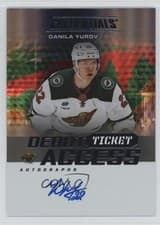 2025-26 Upper Deck Credentials Debut Ticket Access Autographs Danila Yurov #DTA-DY card