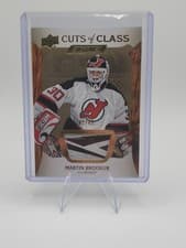 2024-25 Upper Deck Engrained Icons Cuts of Class Relics Martin Brodeur #CC-BR card