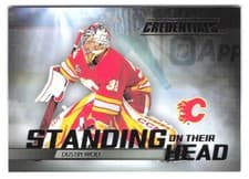 2025-26 Upper Deck Credentials Standing on Their Head Dustin Wolf #SH-13 card