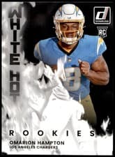 2025 Donruss White Hot Rookies Omarion Hampton #WHR-OMH card
