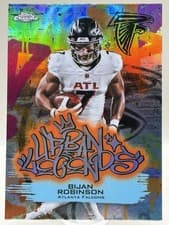 2025 Topps Chrome Urban Legends Bijan Robinson #UL-14 card