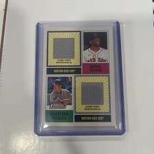 2025 Topps Heritage Dual Player MLB Collection Relics Rafael Devers / Masataka Yoshida #DPMCR-DY card