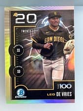Leo De Vries 2025 Bowman Bowman Scouts Top 100 card