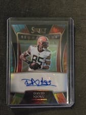 David Njoku 2021 Panini Select Signatures Select card