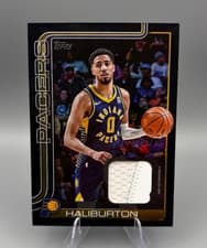 2025-26 Topps Flagship Real One Relics Tyrese Haliburton #FRO-TH card