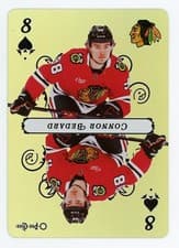 2025-26 O-Pee-Chee Playing Cards Connor Bedard #8-SPADES card