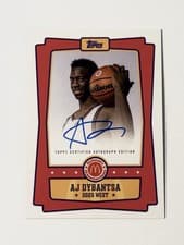 2025 Topps Chrome McDonald's All American Event Autographs AJ Dybantsa #EA-AD card