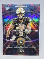 2025 Bowman University Chrome Physical Education Refractor Beau Pribula #PE-14 card