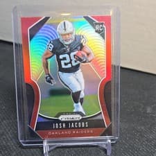 Josh Jacobs 2019 Panini Prizm card