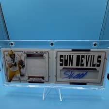 2025 Panini National Treasures Collegiate College Materials Signature Booklet Cam Skattebo #13 card