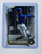 Jackson Chourio 2022 Bowman Chrome Prospects card