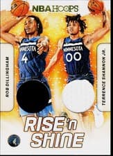 2024-25 Hoops Rise 'n Shine Dual Memorabilia Rob Dillingham / Terrence Shannon Jr. #RSD-RTT card