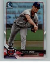 Blayne Enlow 2018 Bowman Draft card