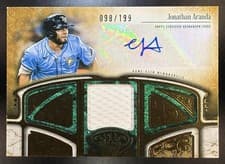 2026 Topps Tier One Autographed Tier One Relics Jonathan Aranda #AT1R-JA card