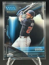 2026 Topps Chrome Black Base Set James Wood #156 card