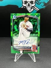 2025 Bowman Draft Sapphire Sapphire Chrome Prospect Autographs Marcus Phillips #CPA-MP card