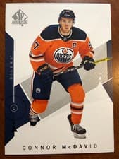 Connor McDavid 2018 SP Authentic card