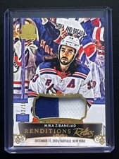 2024-25 Upper Deck The Cup Rendition Relics Mika Zibanejad #RR-MZ card