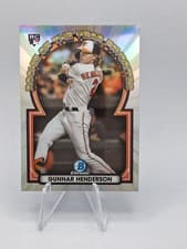 Gunnar Henderson 2023 Bowman Chrome Rookie of the Year Favorites card