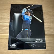 2026 Topps Chrome Black Base Set Bryce Harper #105 card