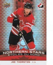 2025-26 Tim Hortons Team Canada Olympic Hockey Northern Stars Joe Thornton #NS-13 card