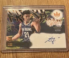 2024-25 Panini Court Kings Fresh Paint Autographs Yves Missi #FP-MIS card