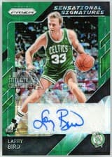 Larry Bird 2018 Panini Prizm Sensational Signatures card