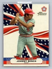 2025 Topps Heritage Bicentennial Stars Johnny Bench #BS-1 card