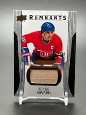 2024-25 Upper Deck Engrained Icons Remnants Serge Savard #R-SS card