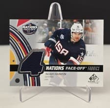 2025-26 SP Game Used 2025 4 Nations Face-Off Fabrics Noah Hanifin #4N-NH card