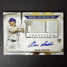 2025 Topps Inception MLB First Milestone Autograph Relics Alan Roden #FMAR-AR card