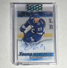 2024-25 Upper Deck Clear Cut Rookie Tribute Autos Carter Verhaeghe #RA-CV card
