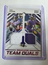 2025 Panini Rookies & Stars Team Duals Derrick Henry / Lamar Jackson #TD-BAL card