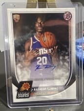 2025-26 Bowman Paper Rookies & Veterans Retail Autographs Rasheer Fleming #RVA-RF card