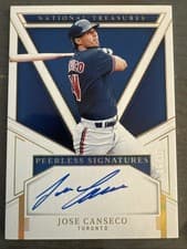2025 Panini National Treasures Peerless Signatures Jose Canseco #8 card