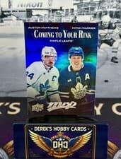 Auston Matthews / Mitch Marner 2025 Upper Deck MVP Coming to Your Rink card