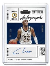 Caris LeVert 2021 Panini Contenders Contenders Autographs card