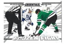 2024-25 Upper Deck Credentials Frozen Fight Jamie Benn/William Nylander #FF-BN card