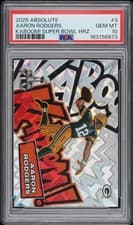 2025 Panini Absolute Kaboom! Super Bowl Horizontal Aaron Rodgers #3 card
