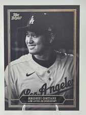 2025 Topps Black & White Prized Portraits Shohei Ohtani #PP1 card