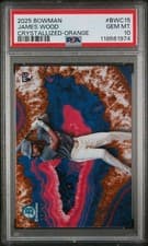 2025 Bowman Crystalized James Wood #BWC-15 card
