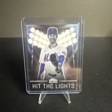 2025 Topps Chrome Black Hit the Lights Francisco Lindor #HTL-18 card