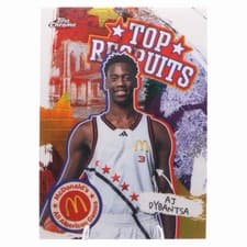 2025 Topps Chrome McDonald's All American Top Recruits AJ Dybantsa #TP-7 card