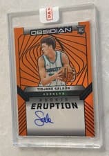 2024-25 Panini Obsidian Rookie Eruption Autographs Tidjane Salaun #REA-TID card