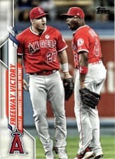 Mike Trout / Justin Upton 2020 Topps Update card