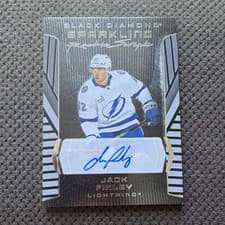 2025-26 Upper Deck Black Diamond Sparkling Rookie Scripts Jack Finley #SRS-JF card